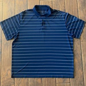 Nike Dri Fit blue men's golf polo shirt sz 2XL